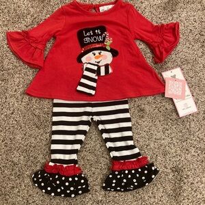 Rare Editions 2-Piece Snowman Infant Outfit